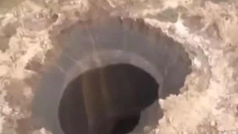 Un crater urias s-a format brusc la Capatul lumii (Video)