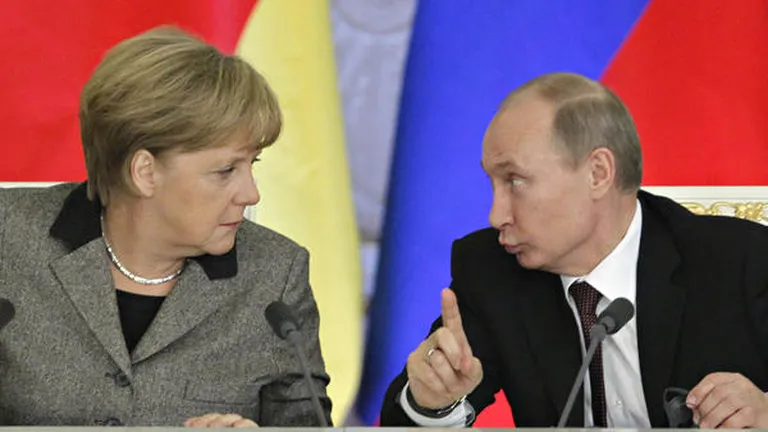 Merkel si Putin negociaza in secret un plan de pace in Ucraina: Crimeea in schimbul gazelor