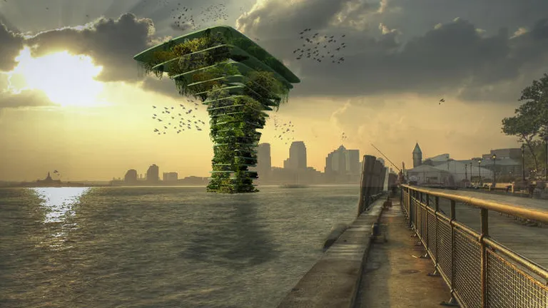 Copacul plutitor urias care va revolutiona in curand ideea de oras (Galerie Foto)