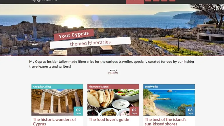 Platforma online de travel My Cyprus Insider a introdus o sectiune cu trasee personalizate