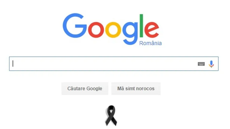 Google România a schimbat un logo ''jucăuș'' cu un mesaj de comemorare a victimelor din Colectiv