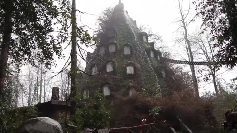 Muntele Magic: Hotelul ascuns sub o cascada in rezervatie naturala (Video)
