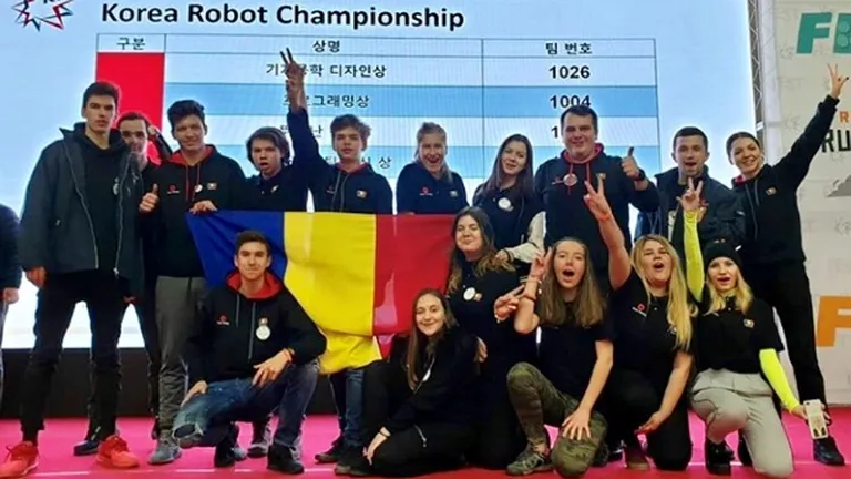 Romania a castigat finala Campionatului de Robotica din Coreea de Sud