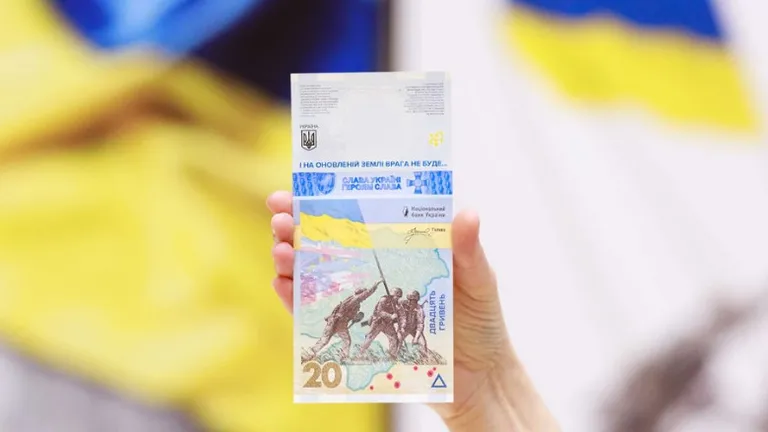 Ucraina, bancnote comemorative la un an de război. Un an de emoții, modele, conținut și lucruri emblematice”. 365 de pagini de istorie dureroasă