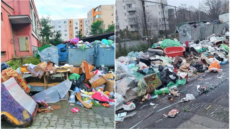 Tone de gunoaie au rămas nestrânse de pe străzile din Târgu Mureș. Cum se explică situația critică