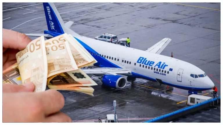 ​Blue Air câştigă procesul împotriva ANPC! Amenda record de 2 milioane de euro primită de compania aeriană a fost redusă de instanță la doar 100.000 de lei.