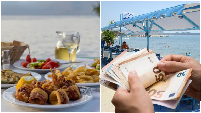 Cât au plătit șase români la un restaurant din Thassos, Grecia. Ce diferențe sunt față de prețurile de pe litoralul românesc