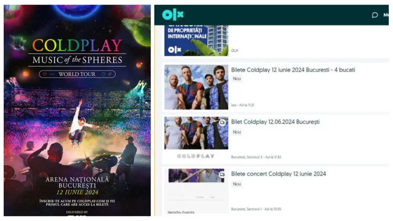 Atenție! Biletele la concertul Coldplay revândute sunt false!