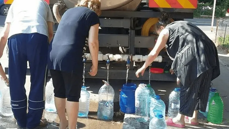 Au fost anunțate locurile în care oamenii primesc apă cu porția! Canicula lovește puternic România
