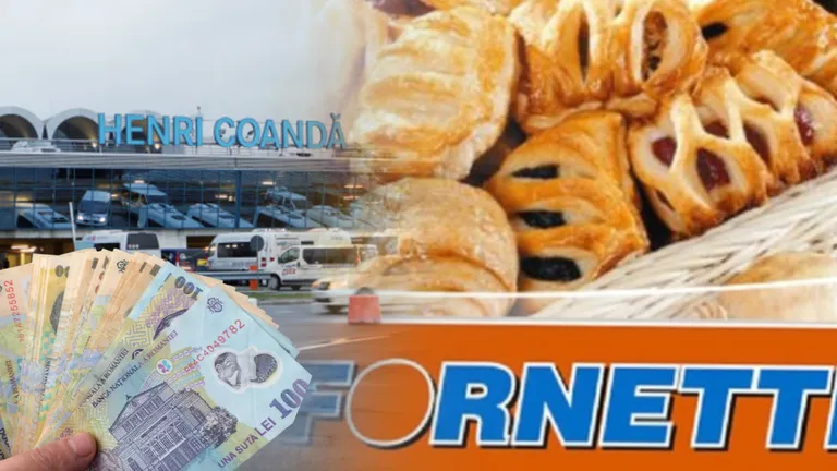 REVOLTĂTOR! Prețurile din Aeroportul Otopeni, de trei ori mai mari față de Fornetti-ul vândut în oraș
