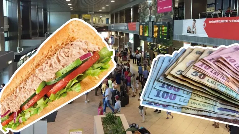 FOTO| Explozie de prețuri la mâncare în Aeroportul Otopeni! Un sandviș banal costă cât un kilogram de carne. Reacția turiștilor