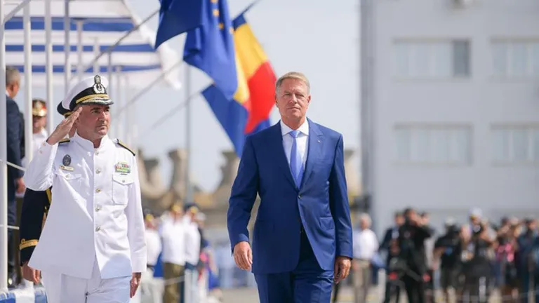 Ziua Marinei Române 2023. Ceremonia, desfășurată în prezența președintelui Iohannis și a altor înalți oficiali