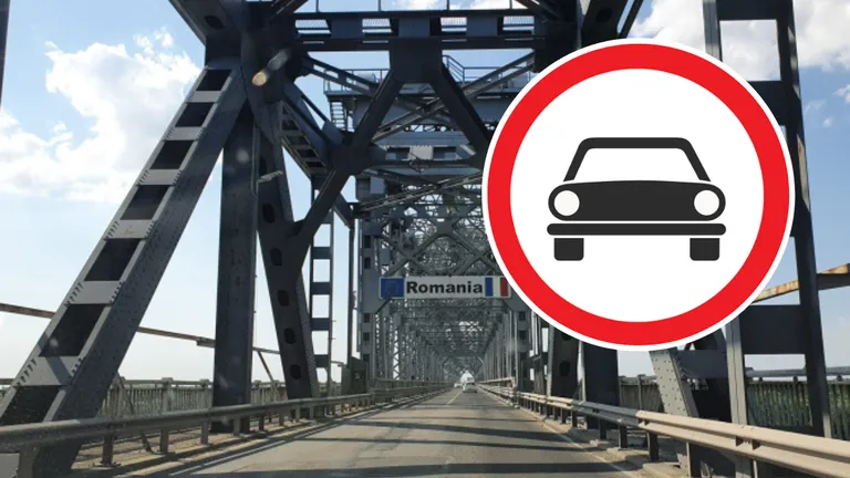 Autoritățile impun restricții de circulație pe podul Giurgiu – Ruse. Șoferii nu vor putea traversa podul începând de luni