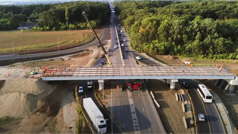 Autostrada București. S-a anunțat data când Lotul 2 Nord va fi dat în trafic „Stadiul fizic al lucrărilor pentru acest lot al Autostrăzii Bucureștiului este foarte avansat”/ VIDEO