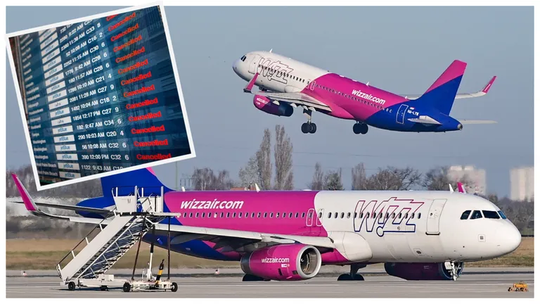 Wizz Air anulează zborurile pe bandă rulantă, fără să anunțe clar despre ce curse este vorba! Clienții companiei low-cost sunt extrem de revoltați