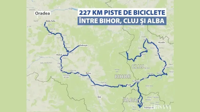 S-a dat startul la realizarea celei mai lungi piste de biciclete din România. Circuitul cu lungimea totală de 224 km va trece prin trei județe