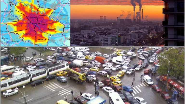 Bucureștenii respiră cel mai toxic aer din Europa. Peste 1,2 milioane de mașini din trafic sunt responsabile de 60% din noxe. Medicii avertizează cu privire la riscuri mari de îmbolnăvire