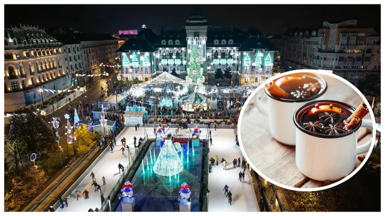 Prețuri la Târgul de Crăciun din Craiova. Cât ar trebui să scoți din buzunar pentru un pahar de vin fiert