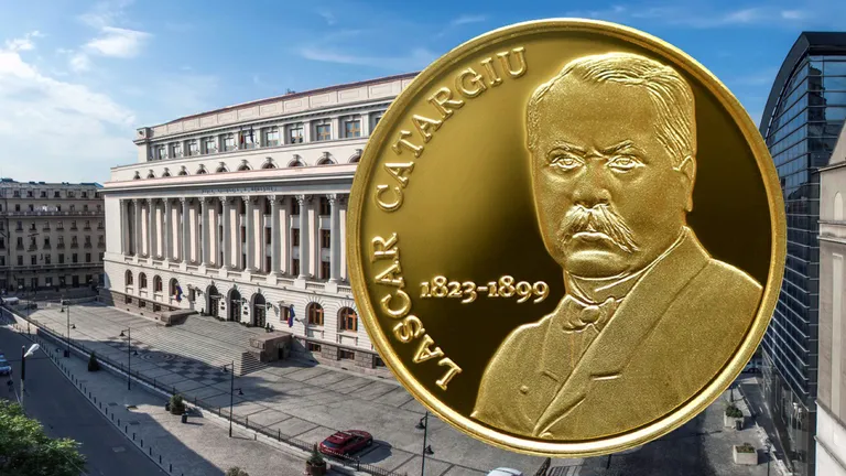 BNR lansează luni o nouă monedă din aur cu tema 200 de ani de la naşterea lui Lascăr Catargiu. Valoarea acesteia este de 100 de lei!