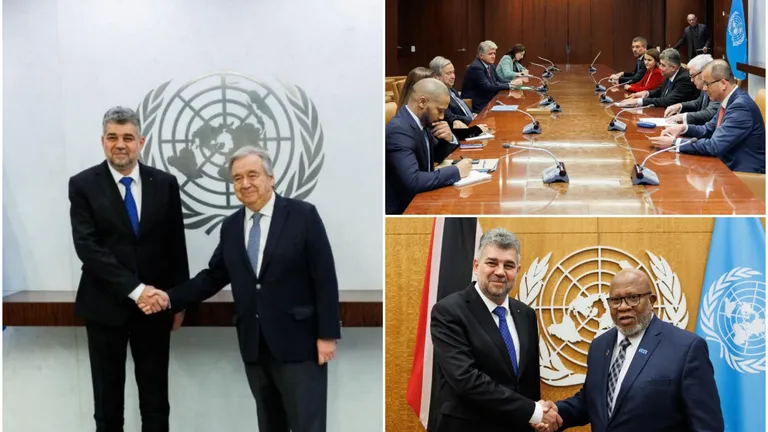 Marcel Ciolacu s-a întâlnit cu António Guterres, secretarul general al ONU, în SUA. „2024 va fi un an esențial pentru organizația mondială”