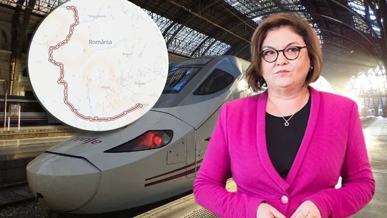 UE vrea ca toate capitalele să fie conectate cu trenuri de mare viteză. Adina Vălean: „Eu sper să existe un tren de mare viteză București-Cluj”