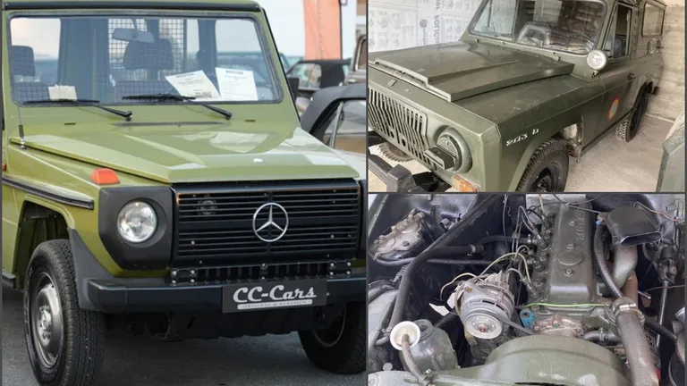 Mai multe mașini care au aparținut Armatei Române au fost scoase la vânzare. Prețuri cuprinse între 4500 de euro și 6500 de euro