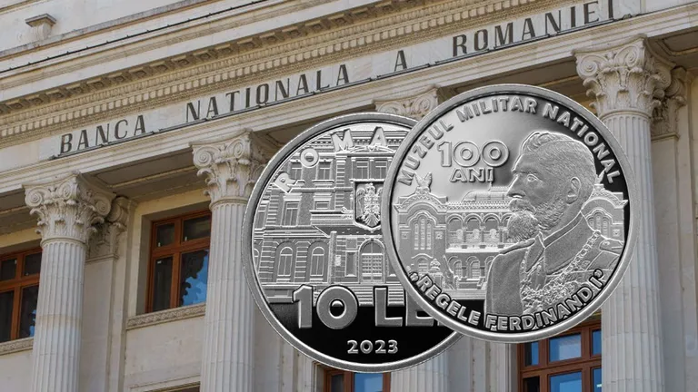 BNR lansează o monedă nouă! Este făcută din argint, cu tema 100 de ani de la înființarea Muzeului Militar Național „Regele Ferdinand I”