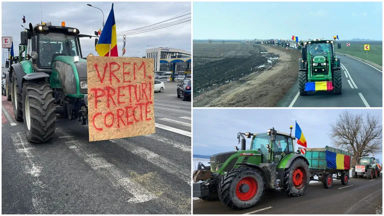 Protestul fermierilor și transportatorilor, ziua 7. Manifestanții amenință că vor rămâne în stradă până când le sunt ascultate revendicările