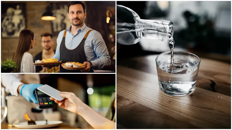 Cât costă 1 pahar de apă pe nota de plată a unui restaurant din Sibiu. Recenzia lăsată de un client al localului