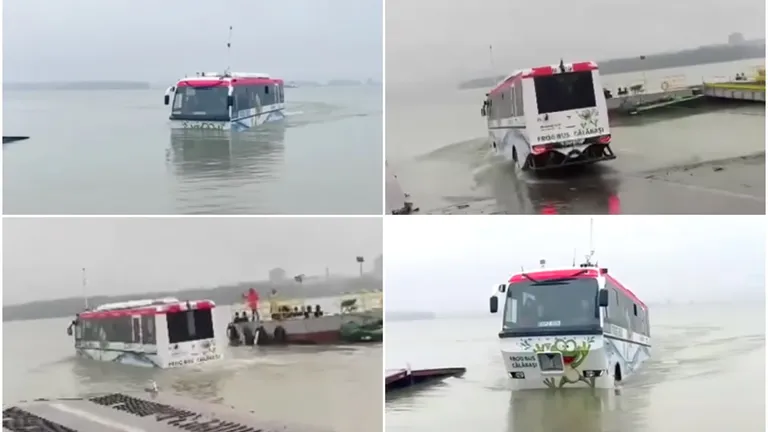 Inedit! Se introduc autobuze amfibii pentru transportarea pasagerilor peste Dunăre între România și Bulgaria