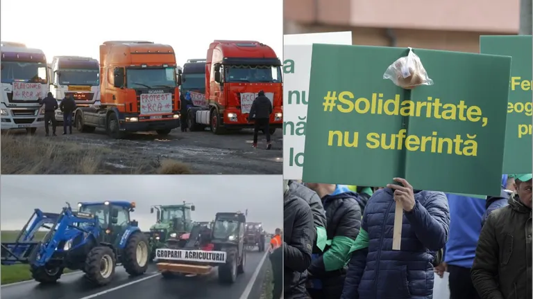 A început protestul transportatorilor! Traficul pe autostrada A1 București-Pitești, paralizat