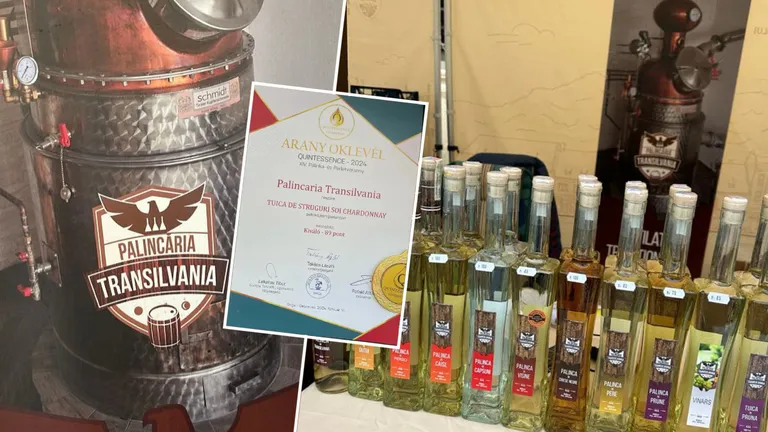 Trei băuturi alcoolice de top produse de Pălincăria Transilvania, medaliate în cadrul prestigioasei competiții „Quintessence”