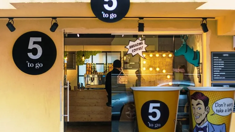 Planuri mari pentru 5 to go. Fondatorii brandului vor să ajungă la 1.000 de cafenele în țară și să se extindă în țarile vecine României