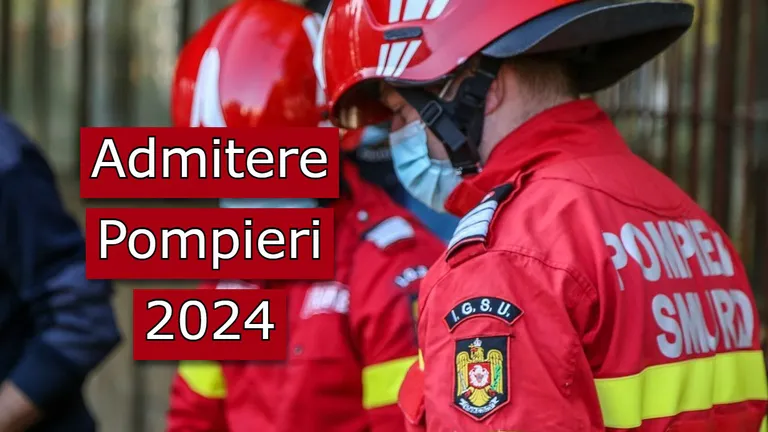 Admitere Pompieri 2024. Află care este calendarul examenelor şi ce acte ai nevoie