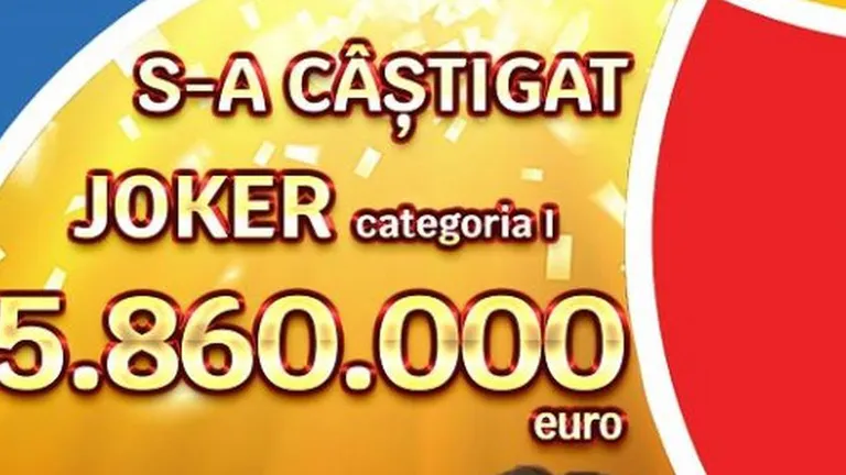 Loteria Română anunță că s-a câștigat premiul de 5,8 milioane de euro la Joker. Cine este marele câștigător