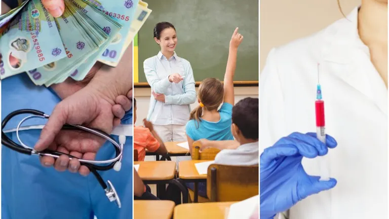Muncă multă și bani puțini în România! Salariile pe care le câștigă un medic, un asistent medical sau un profesor în 2024, comparativ cu alte țări