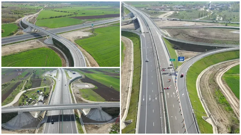 Se deschid alți 13 km din Autostrada A0 București Sud.  De luni, se va putea circula pe jumătate din lungimea totală a drumului