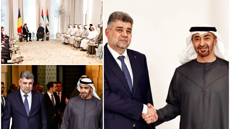 Marcel Ciolacu, întâlnire cu președintele Emiratelor Arabe Unite. „Pe timp de pace putem construi”