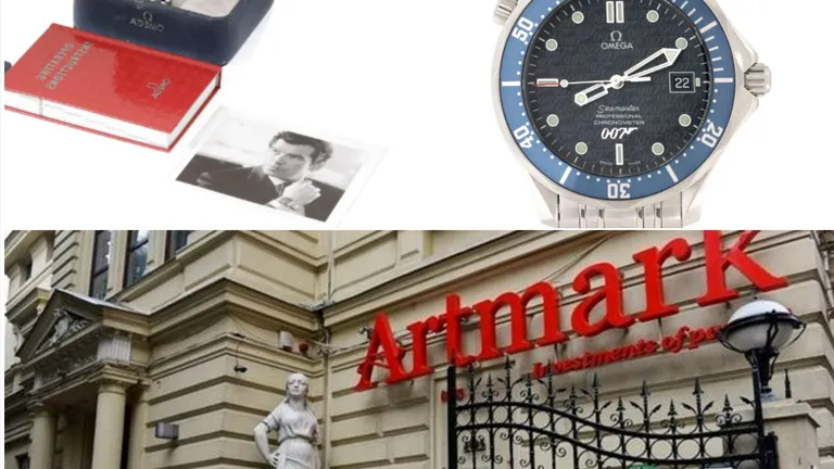 Spectacol de licitații la Artmark. Ceasul James Bond 007 și alte 170 de ceasuri și bijuterii la unicul preț de pornire de numai 100 de euro