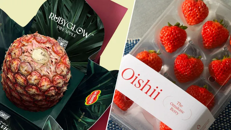 Fructele premium, vândute la prețuri astronomice: un ananas Rubyglow - 1.800 de lei, o căpșună Oishii - 30 de lei
