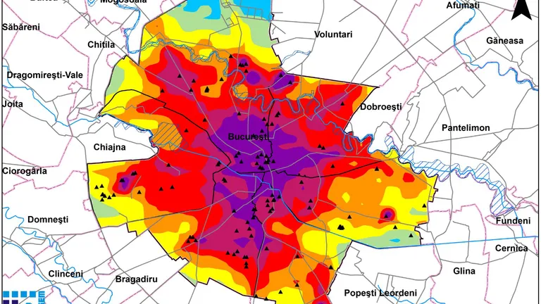 Harta poluării: Bucureştiul, unul dintre cele mai toxice oraşe din România, cu un prejudiciu de 6 milioane de euro anul