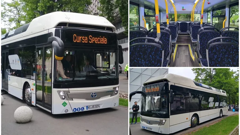 Premieră în România! Orașul în care oamenii pot circula acum cu primul autobuz cu hidrogen de la noi din țară. A costat sute de mii de euro!