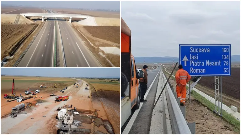 Autostrada Moldovei A7. Cum arată acum tronsoanele care ar trebui să fie gata în acest an