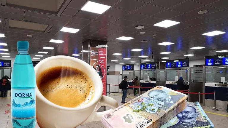 Prețuri exorbitante în Aeroportul Otopeni la produse dintre cele mai banale. Cât a ajuns să coste o apă la jumătate de litru, o cafea simplă sau un covrig