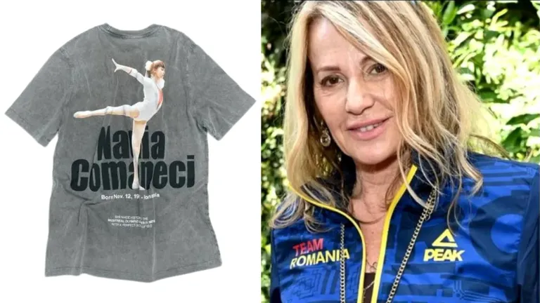 Cât costă un tricou cu Nadia Comăneci. Marele brand care le-a scos la vânzare