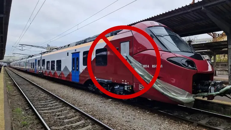 Întârzieri de 6 ore ale trenurilor. Traficul feroviar s-a închis