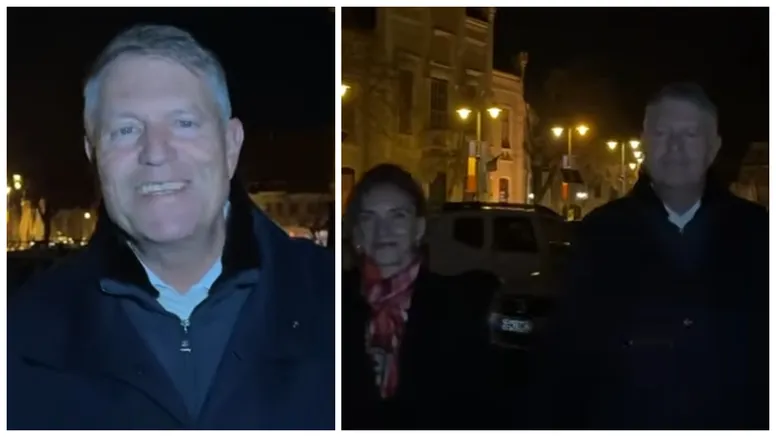 Klaus Iohannis a mers la slujba de Înviere de la Sibiu. Fostul președinte a transmis un mesaj scurt credincioșilor: „Sărbători Pascale binecuvântate și Florii frumoase!”