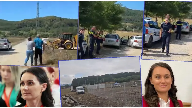 Scandal într-o comună din Argeș, din cauza unui parc fotovoltaic. Localnicii o acuză pe primăriță că le ia pământurile cu forța: „M-am trezit cu el îngrădit”. A intervenit poliția VIDEO