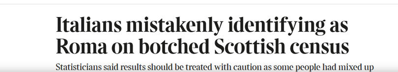 Italieni din Scoţia au confondat Roma cu romii