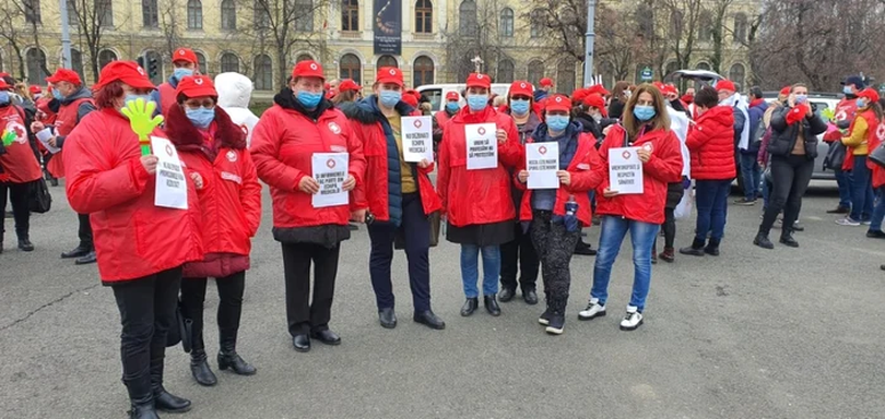 Marius Budăi susține sindicaliștii din sănătate și învățământ/ sursa foto: adevărul.ro